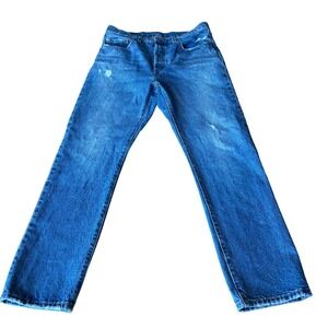 Levi's 501 Premium Mens Medium Wash Button Fly Straight Leg Jeans W31 L30